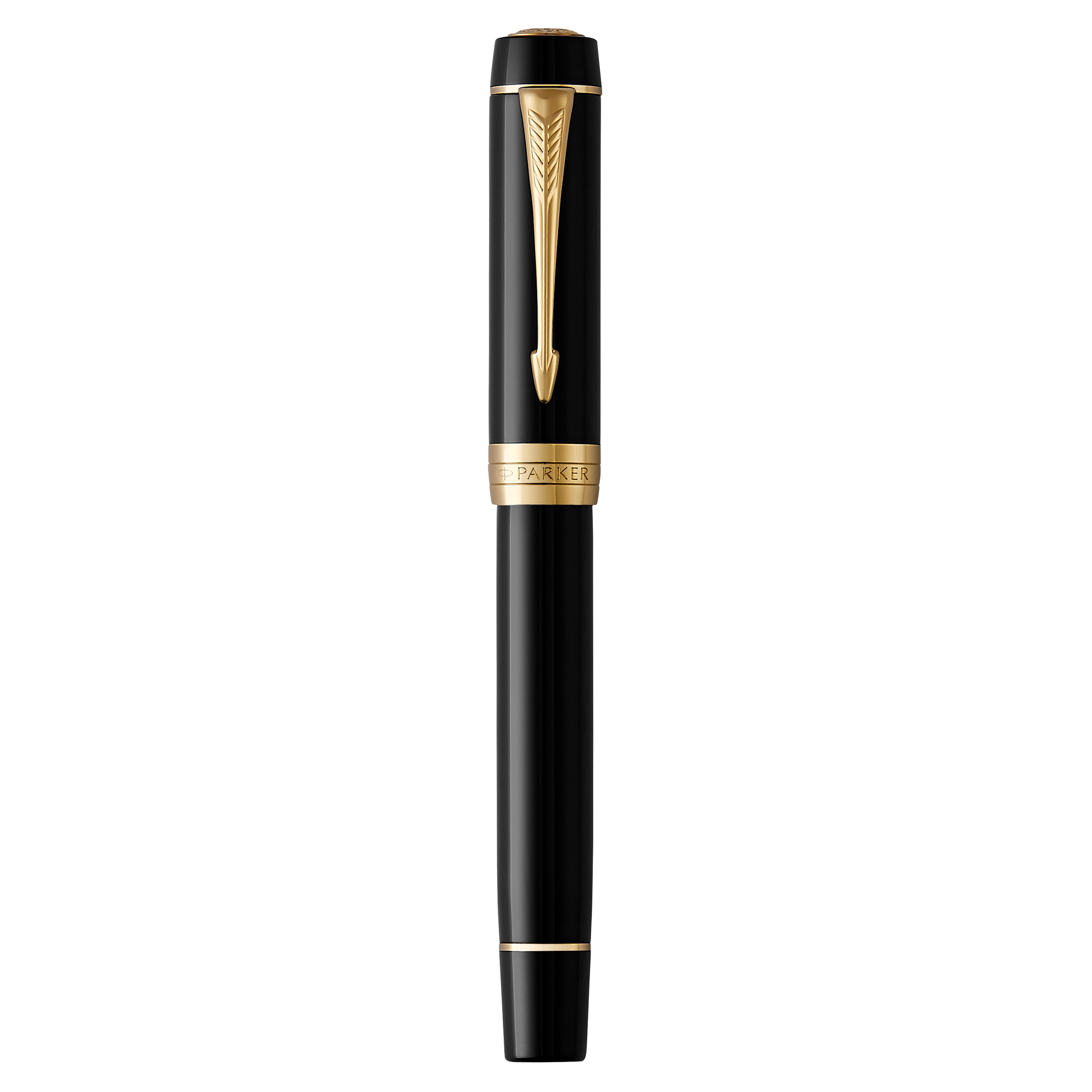 Parker Duofold Classic Black Gold Trim Fountain Pen - Pencraft the boutique