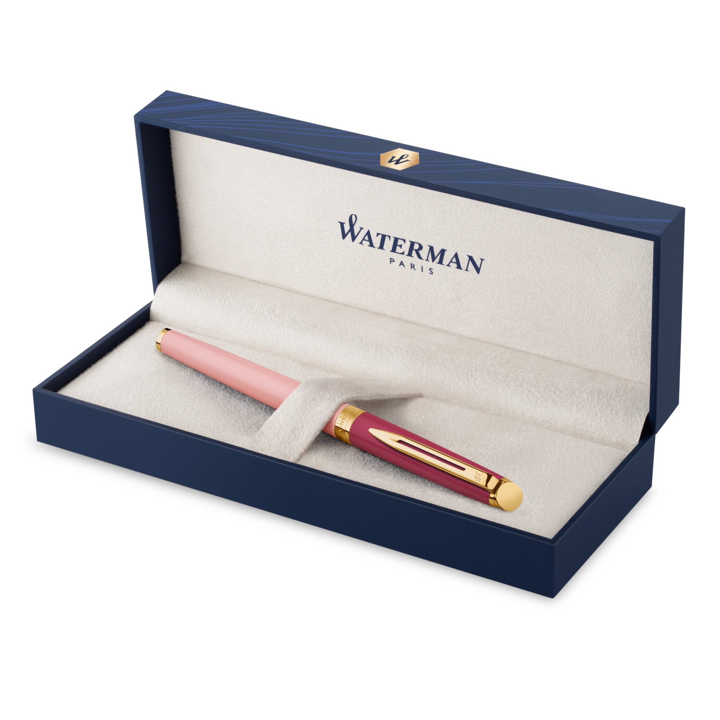 Waterman Hemisphere Colour Blocking Pink Gold Trim Fountain Pen - Pencraft the boutique