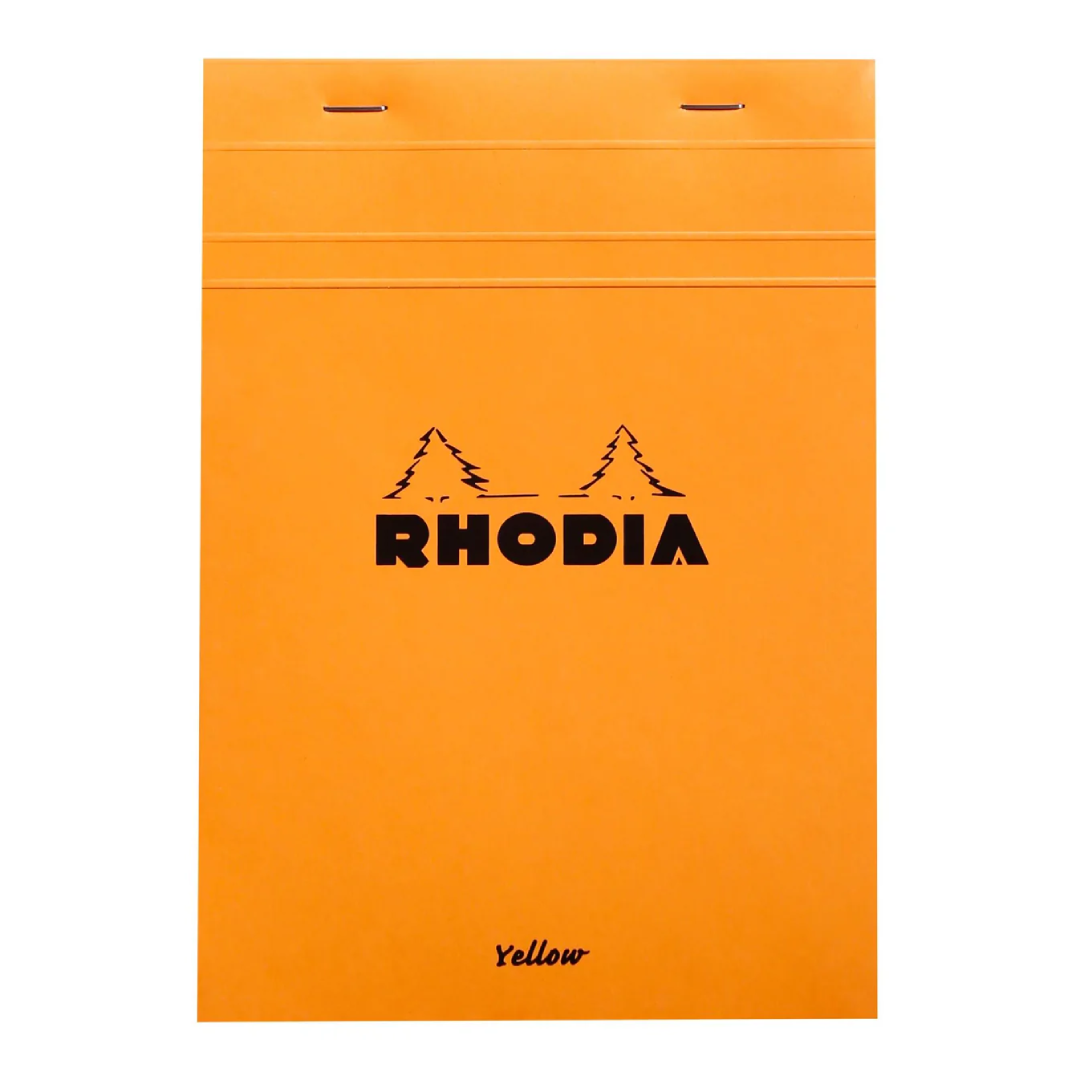 Rhodia #16 Legal Pad Top Stapled Grid A5 Orange