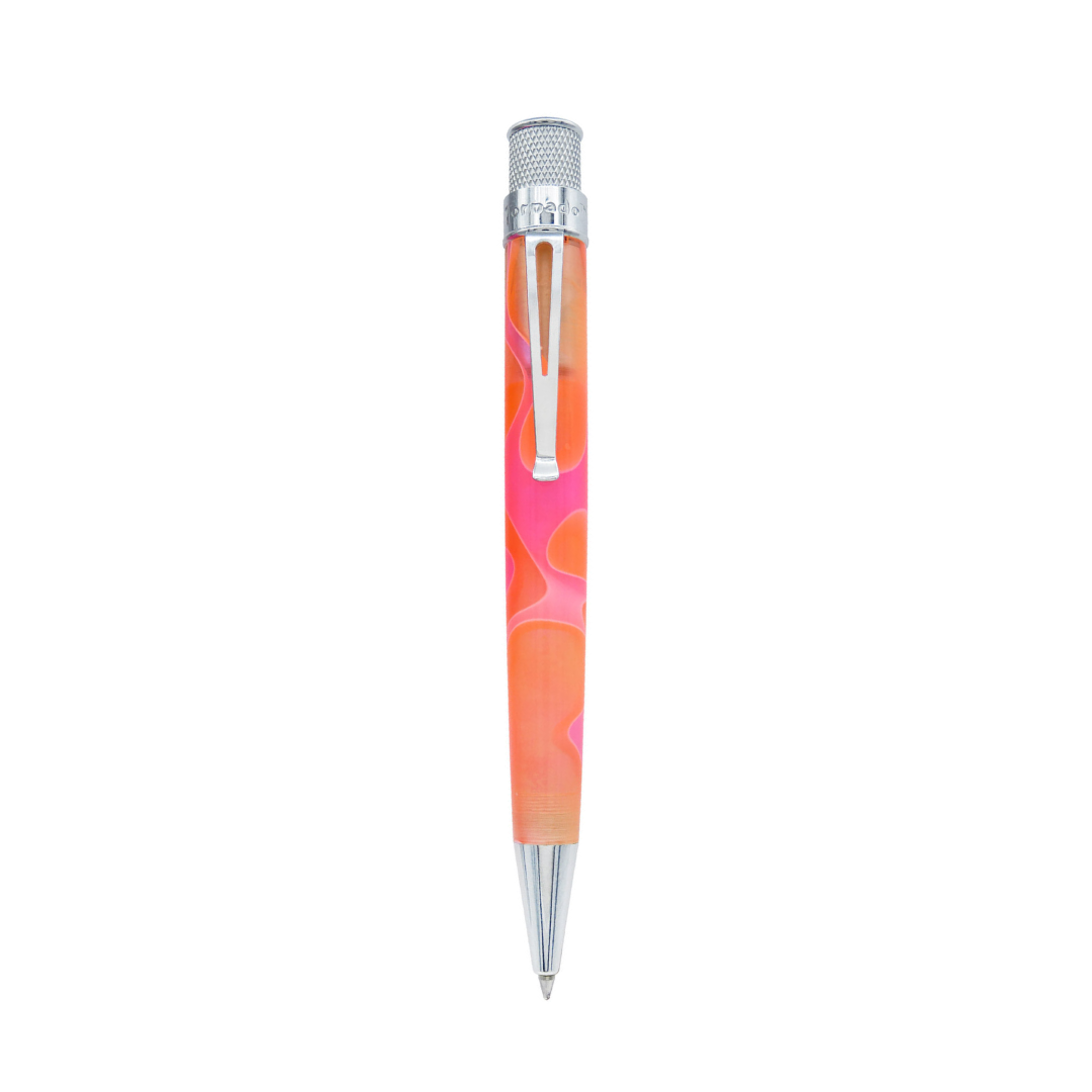 Retro 51 Tornado Acrylic Cosmic Swirl Pink & Orange Rollerball