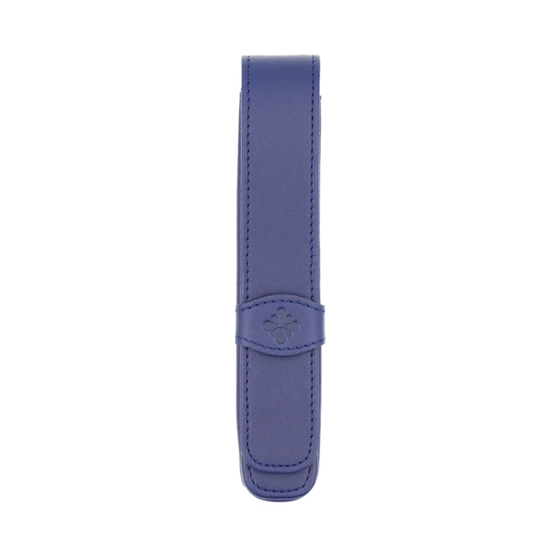 Diplomat 1-Pen Leather Pouch Blue