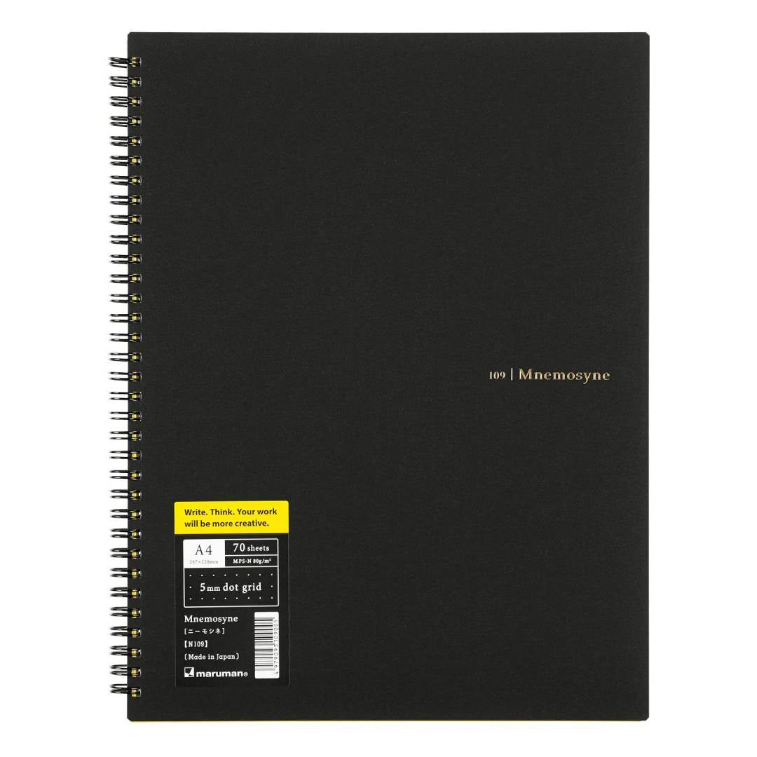 Maruman Mnemosyne 109 Spiral Notebook Dot Grid A4