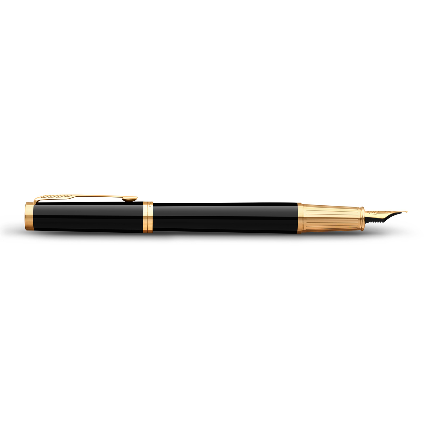 Parker Ingenuity Black with Gold Trim Fountain Pen Fine Nib