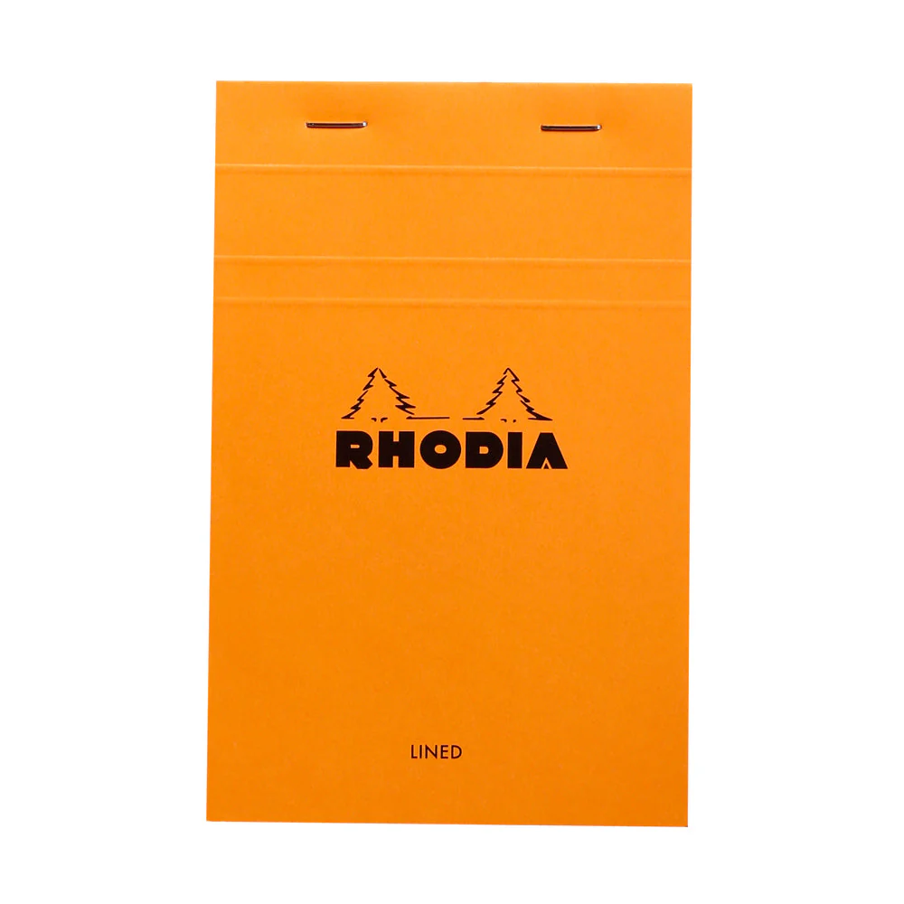 Rhodia Pad #14 Top Stapled Ruled 11x17cm Orange