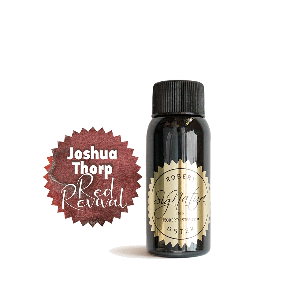 Robert Oster Signature Ink Bottle Joshua Thorp Red Revival