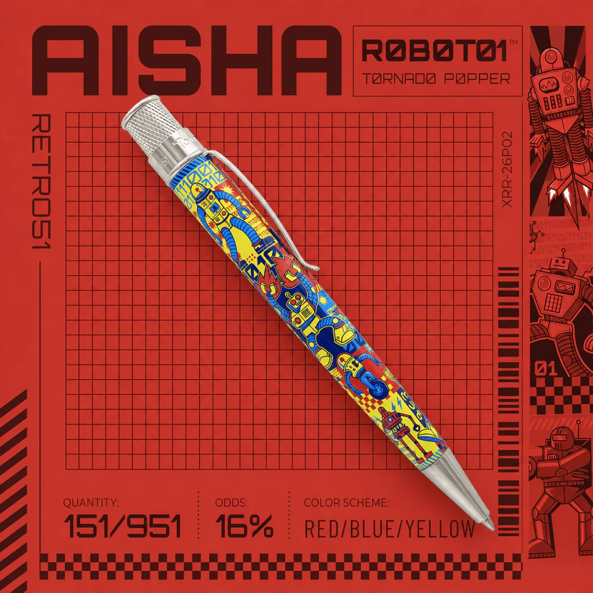 Retro 51 Tornado Popper R0B0T01 Rollerball