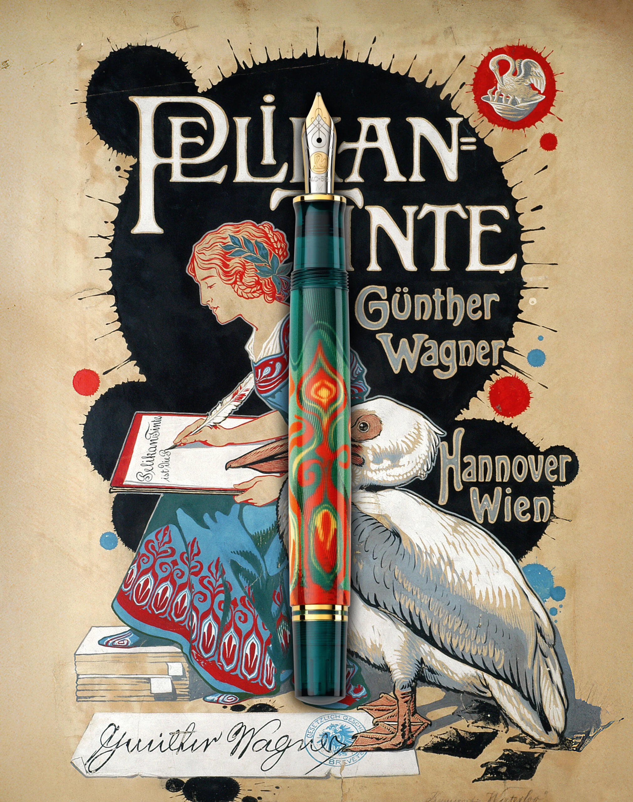 Pelikan Souveran M600 Art Collection Rudi Rother Fountain Pen