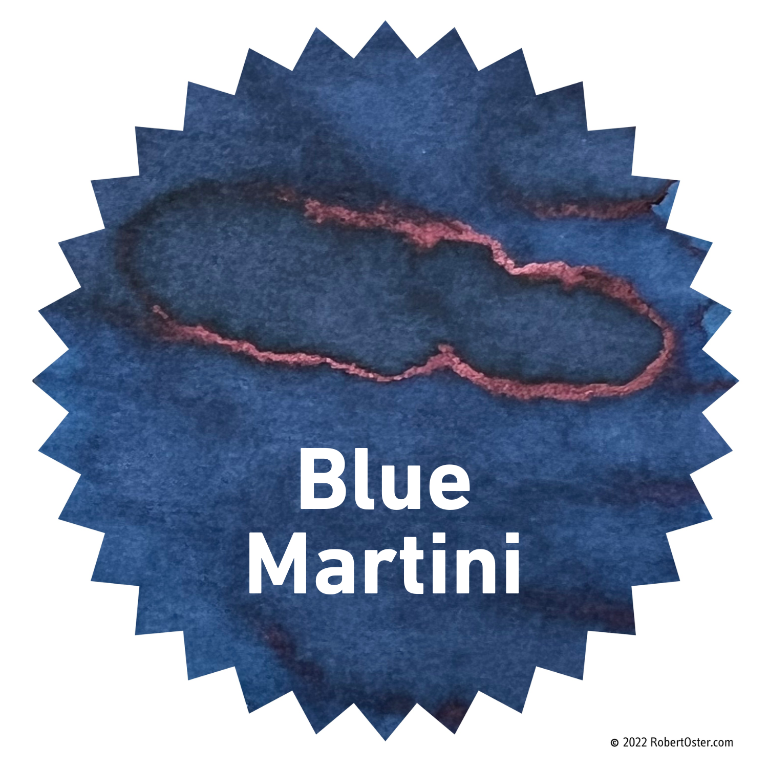 Robert Oster bottle ink, Blue Martini, 50ml