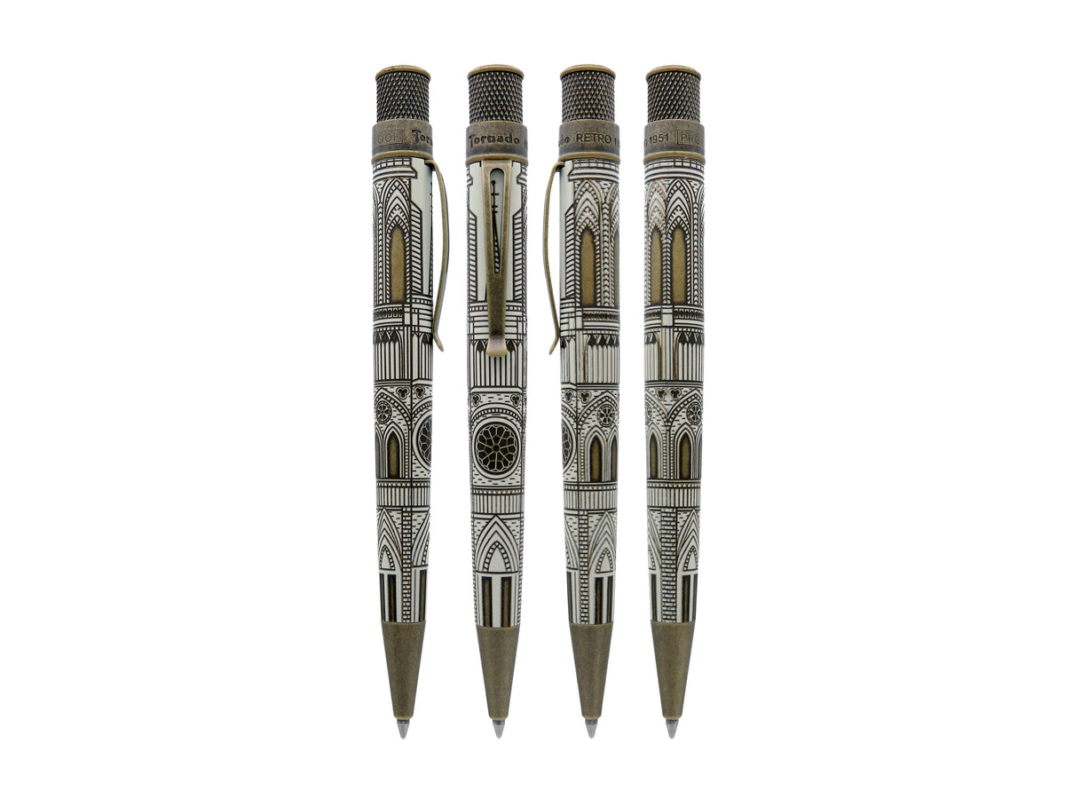Retro 51 Tornado Vintage Metalsmith Cathedral Rollerball