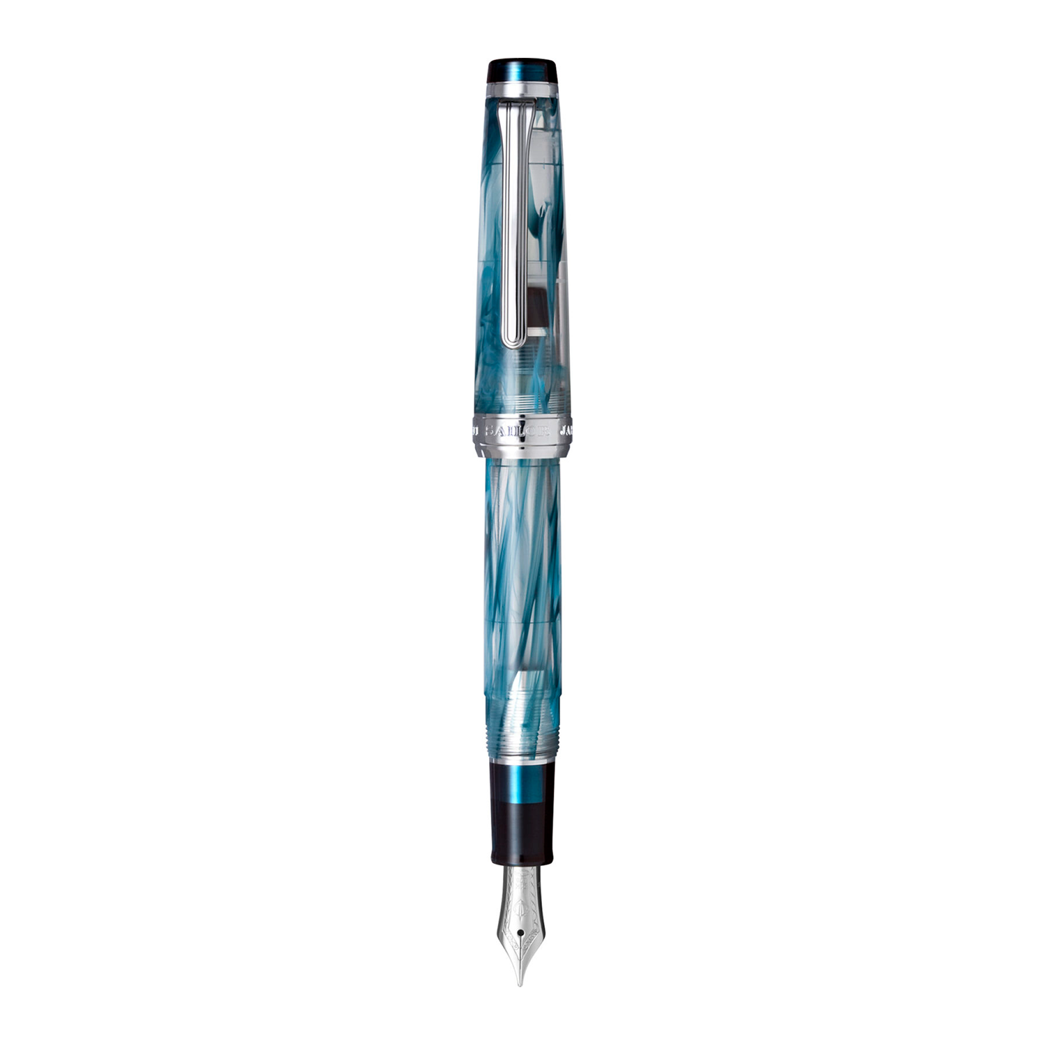 Sailor Veilio Blue Green Fountain Pen (F) 21K