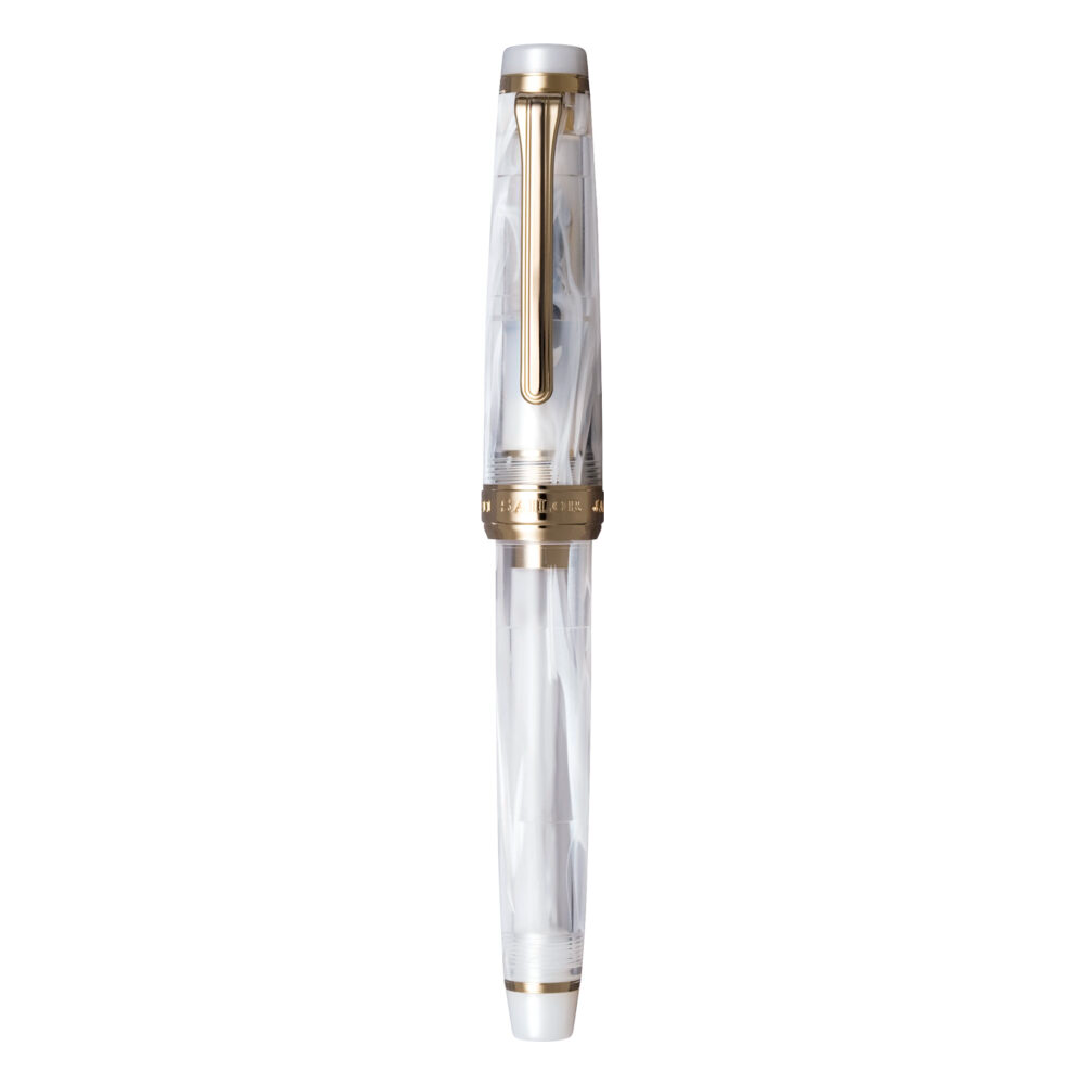 Sailor Veilio Pearl White Fountain Pen (M) 21K