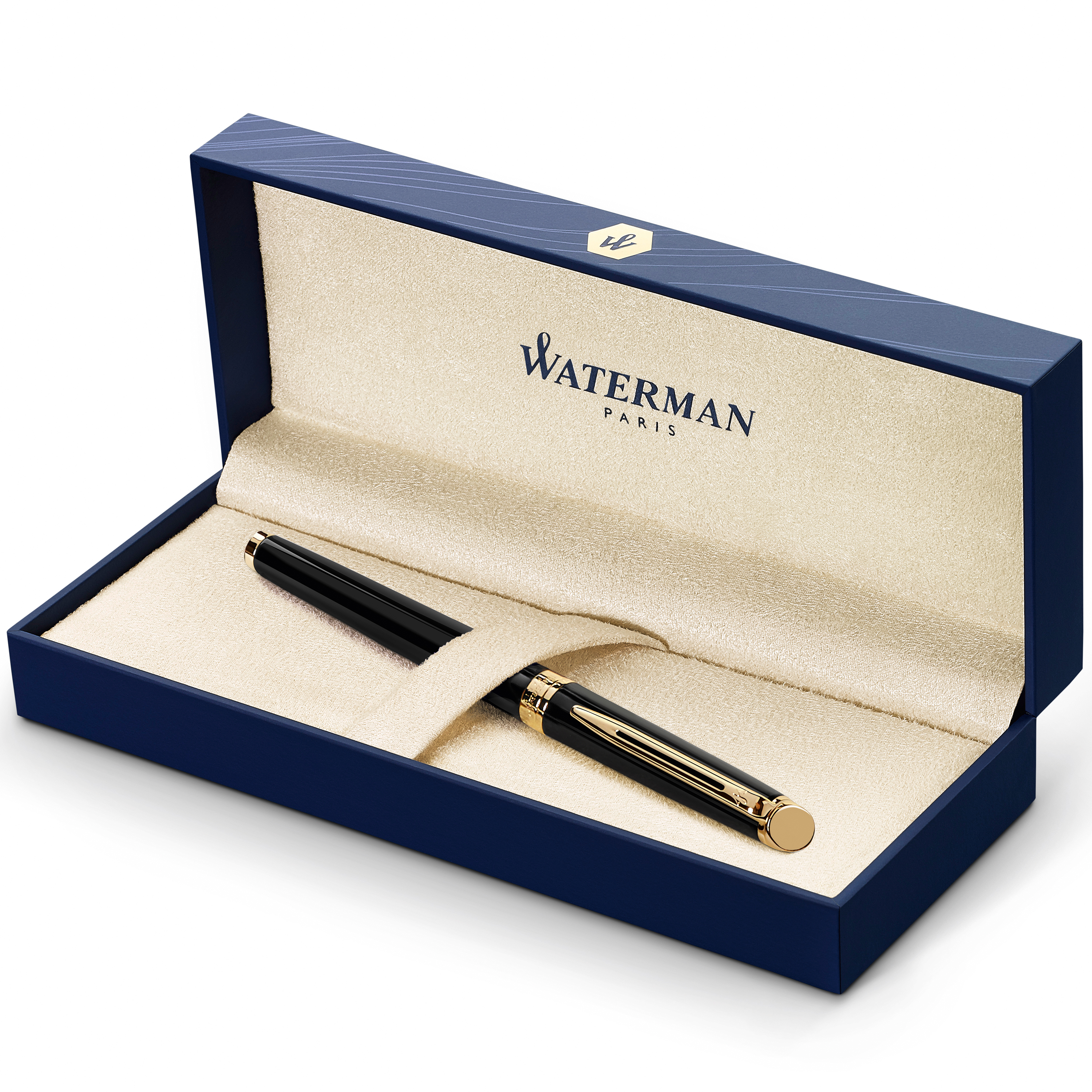 Waterman Hemisphere Black Gold Trim Fountain Pen - Pencraft the boutique