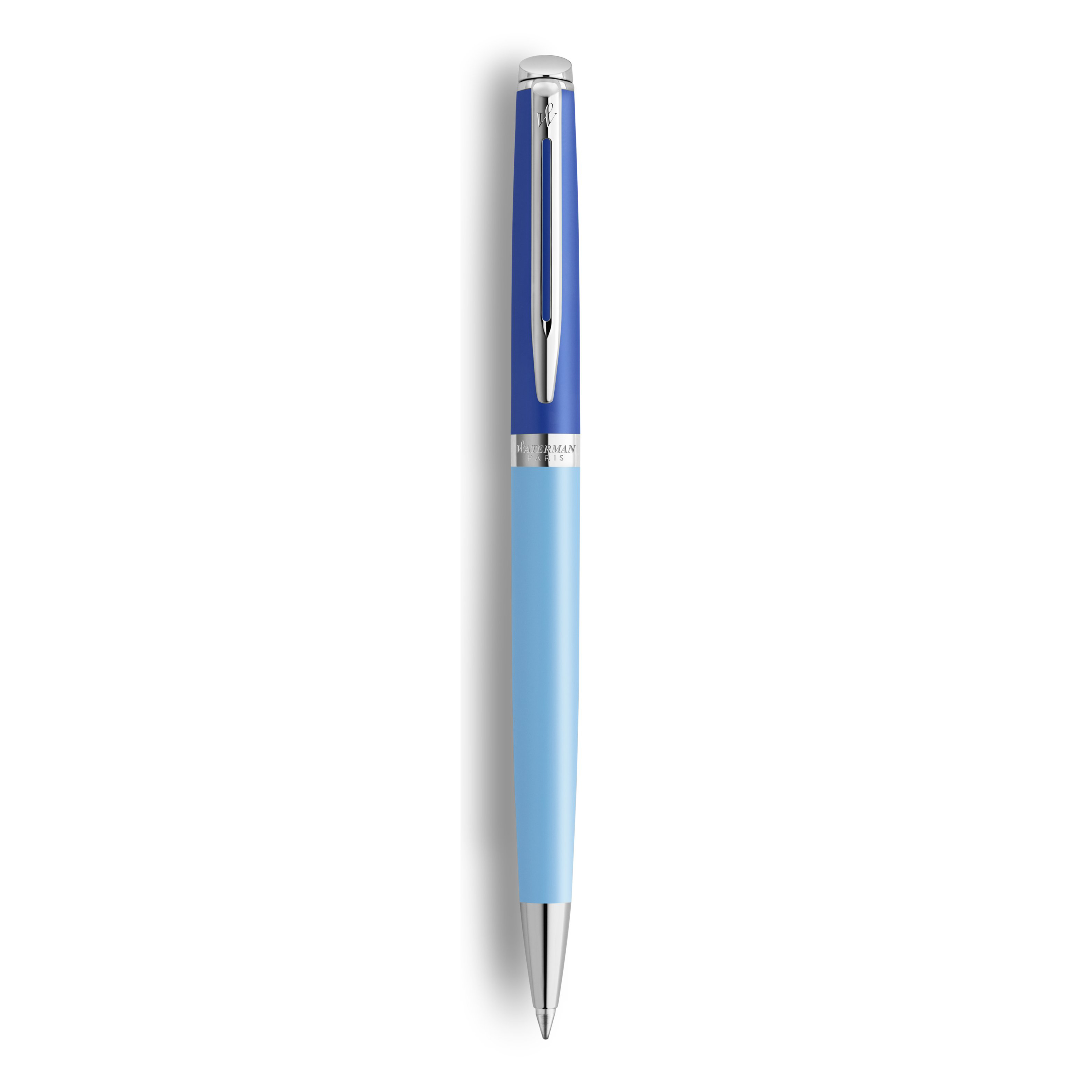 Waterman Hemisphere Colour Blocking Blue Chrome Trim Ballpoint - Pencraft the boutique