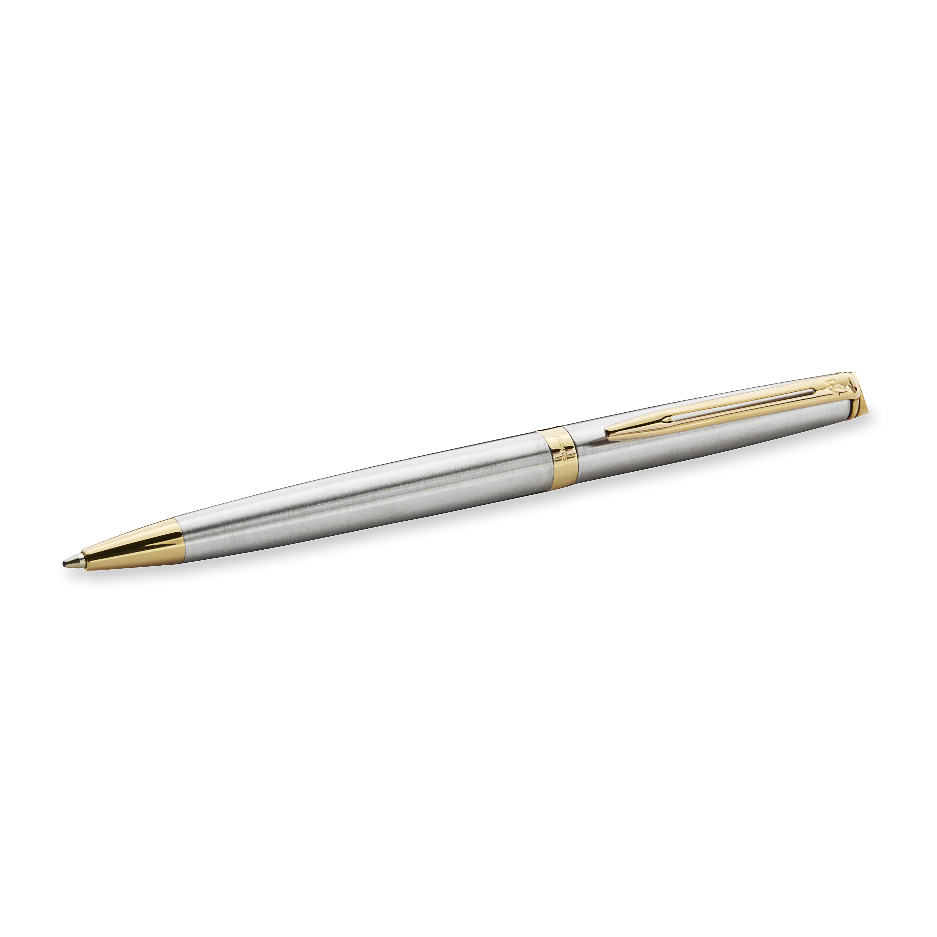 Waterman Hemisphere Stainless Steel Gold Trim Ballpoint - Pencraft the boutique