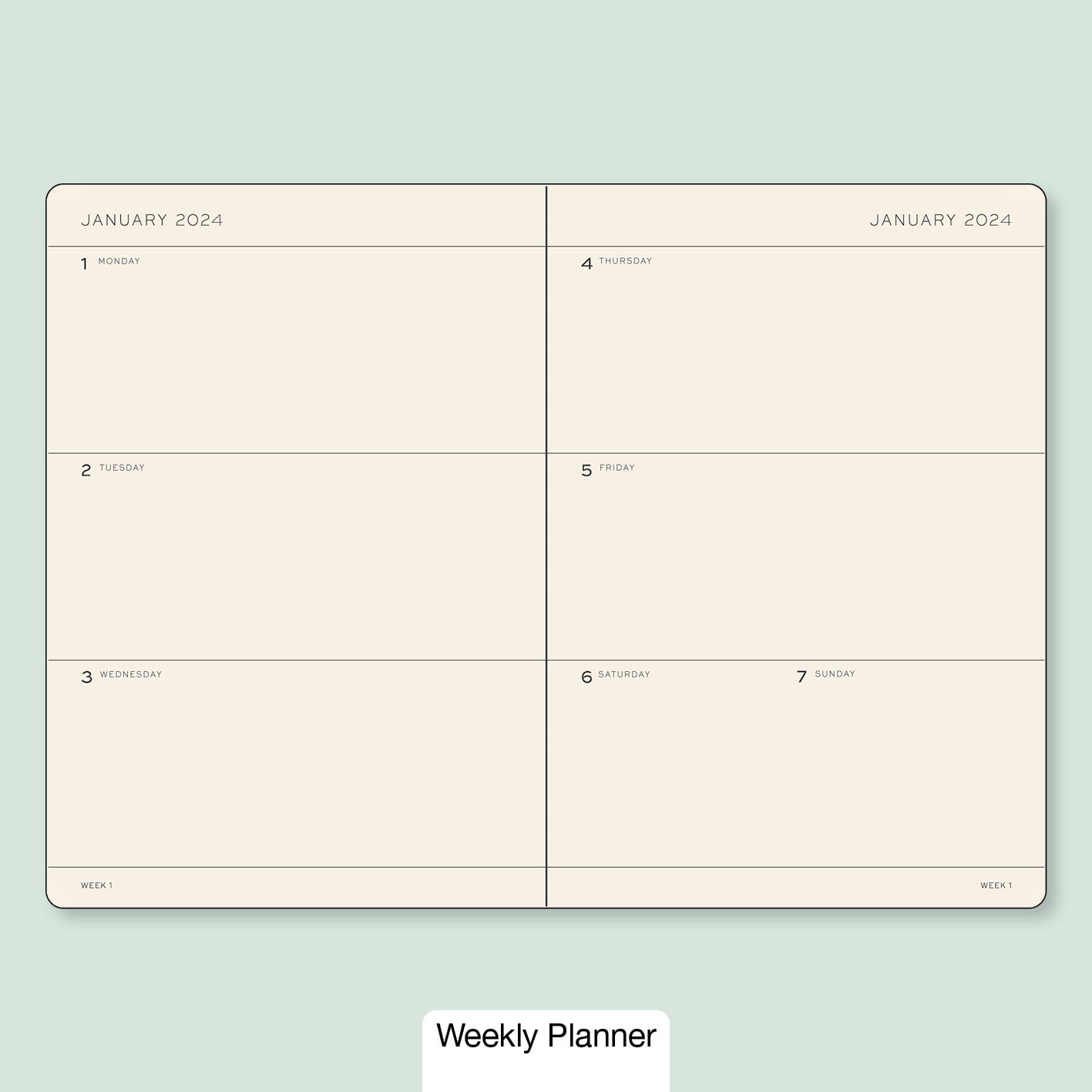 Leuchtturm1917 Weekly Planner Soft Cover Medium A5 2024 - Pencraft the boutique