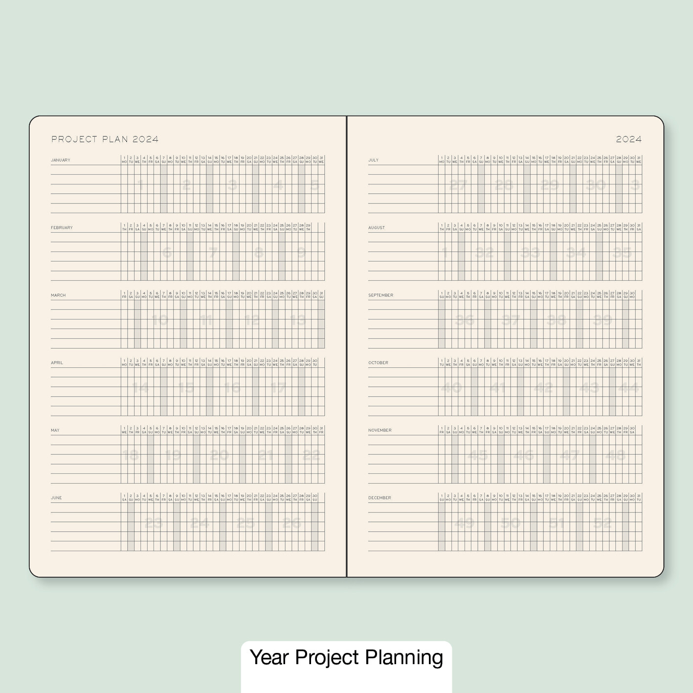 Leuchtturm1917 Weekly Planner Soft Cover Medium A5 2024 - Pencraft the boutique