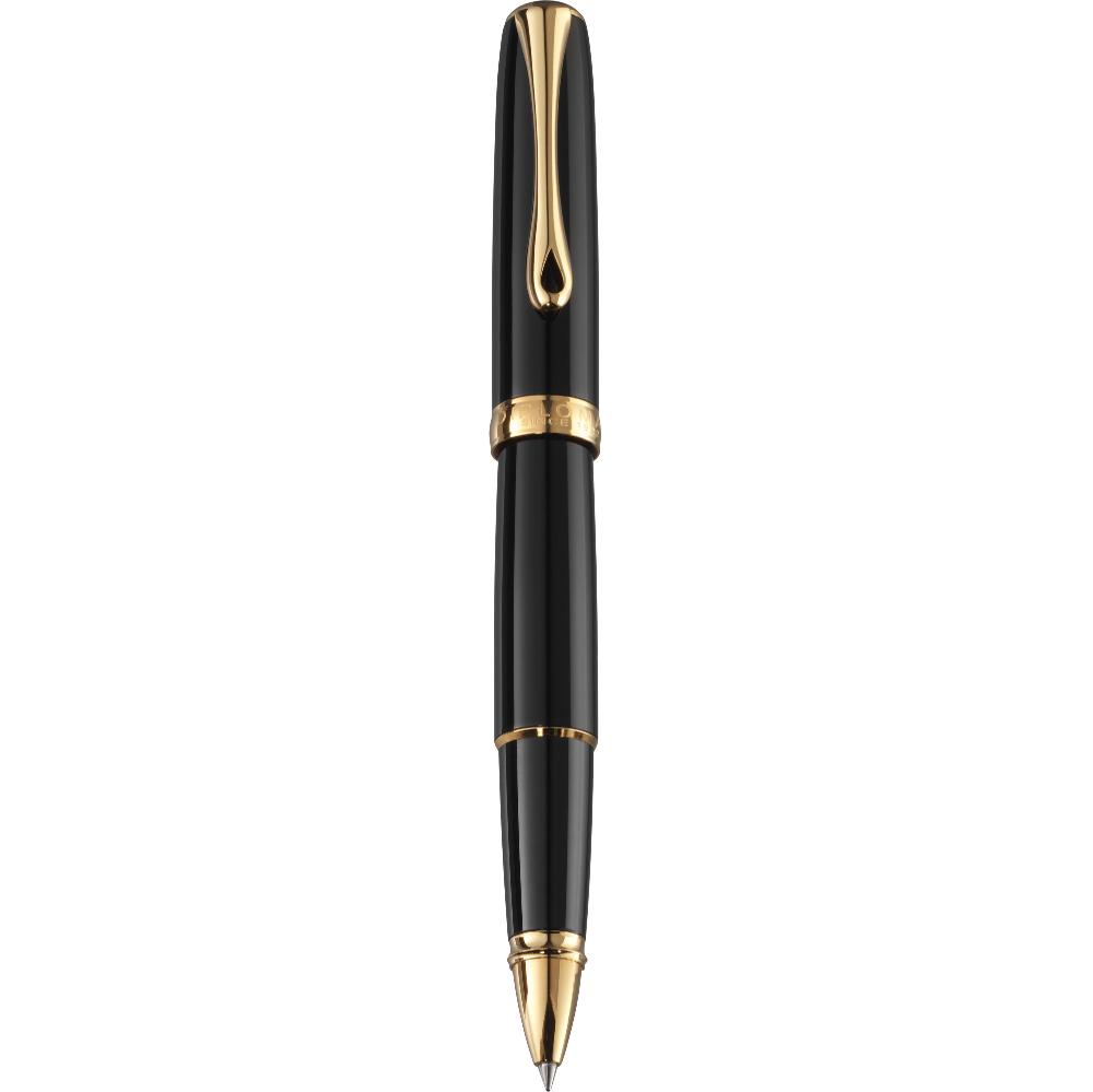 Diplomat Excellence A2 Black Gold Trim Rollerball