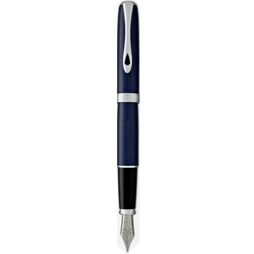 Diplomat Excellence A2 Midnight Chrome Trim Fountain Pen