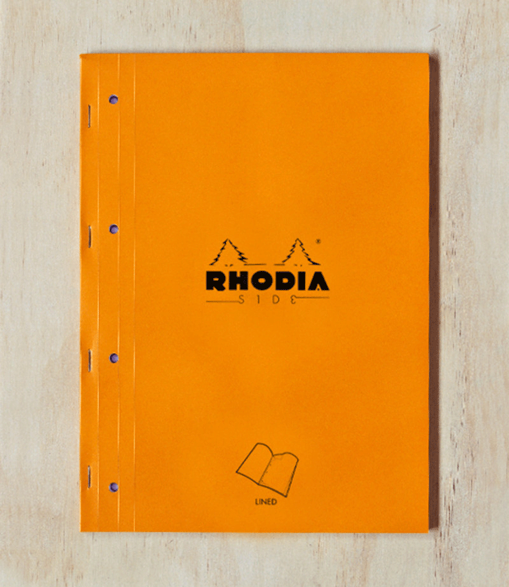 Rhodia Pad #18 Side Notebook Ruled A4+ Soft Cover Orange - Pencraft the boutique