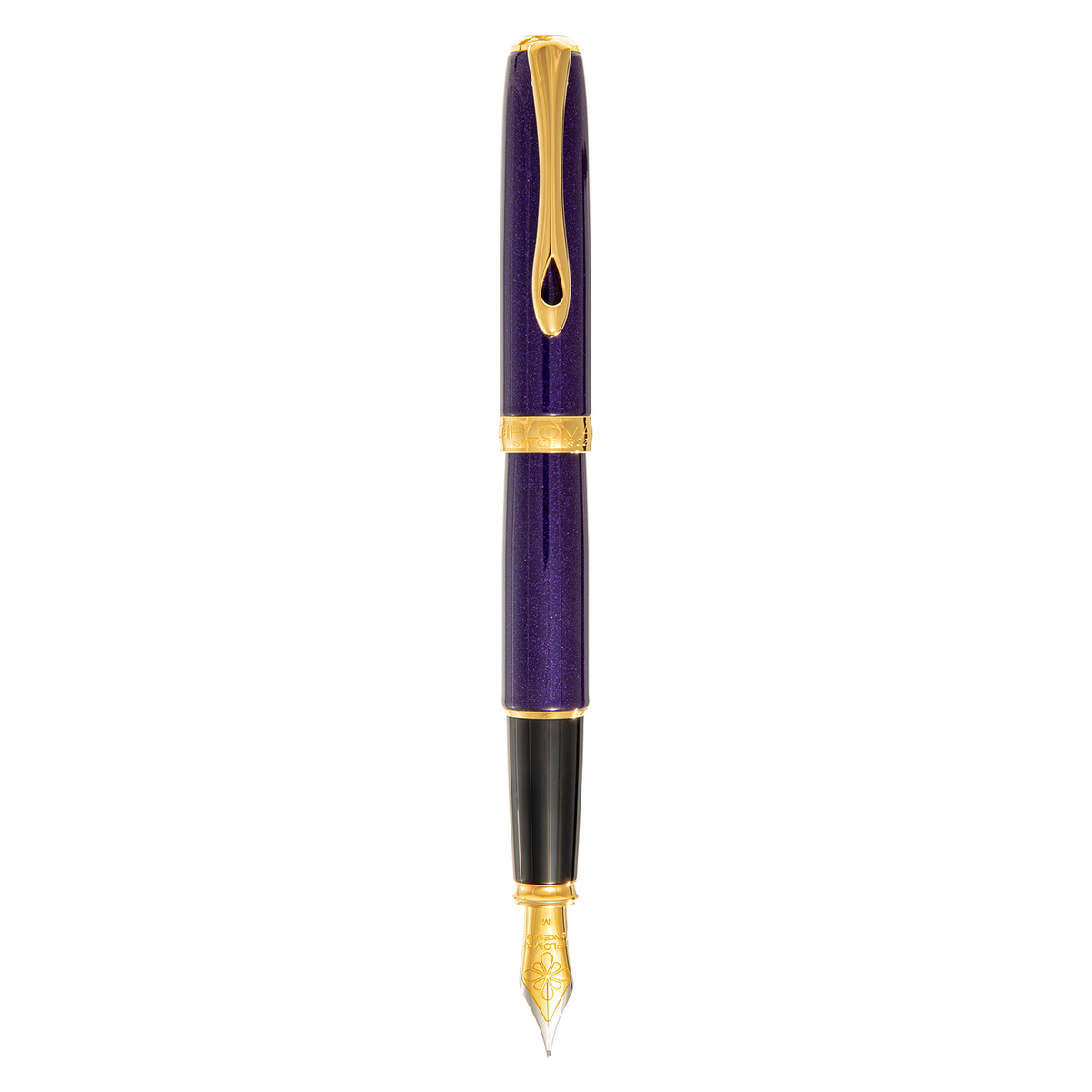 Diplomat Excellence A2 Violet Rain Gold Trim Fountain Pen