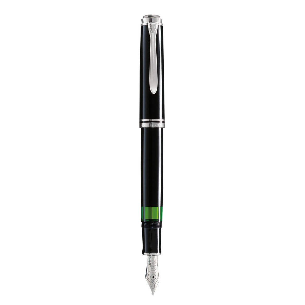 PELIKAN M805 EF Souverän Pelikan Souveran M805 Black/Silver Fountain Pen- Extra Fine