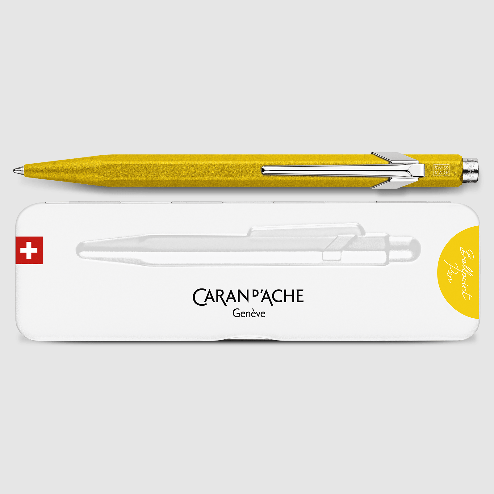 Caran d'Ache 849 Office Colormat X Ballpoint Pen Yellow - Pencraft the boutique
