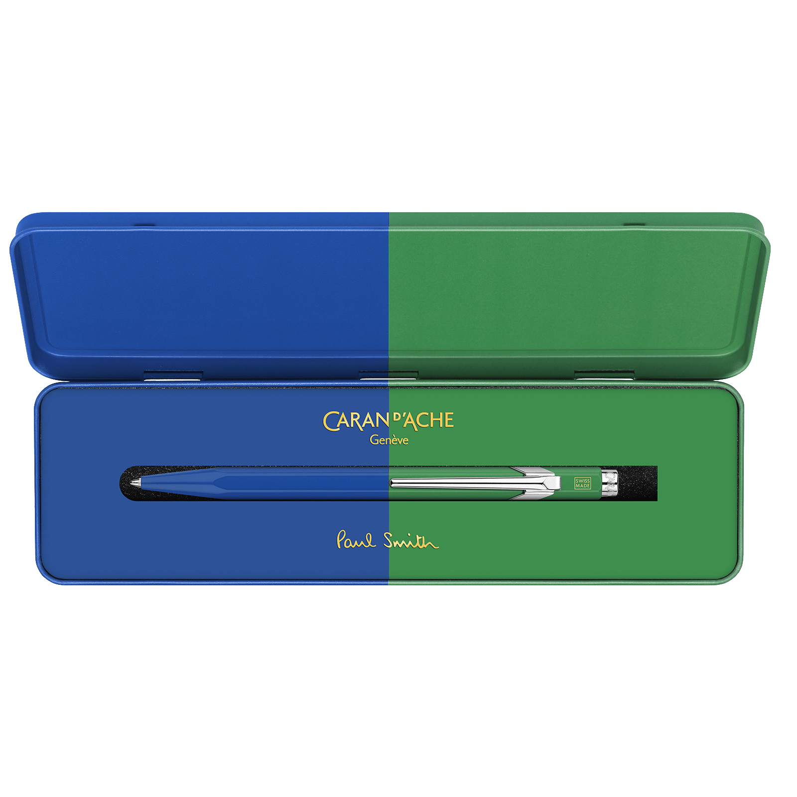 Caran D'Ache + Paul Smith Edition 4 849 Limited Edition Cobalt Emerald Ballpoint Pen - Pencraft the boutique