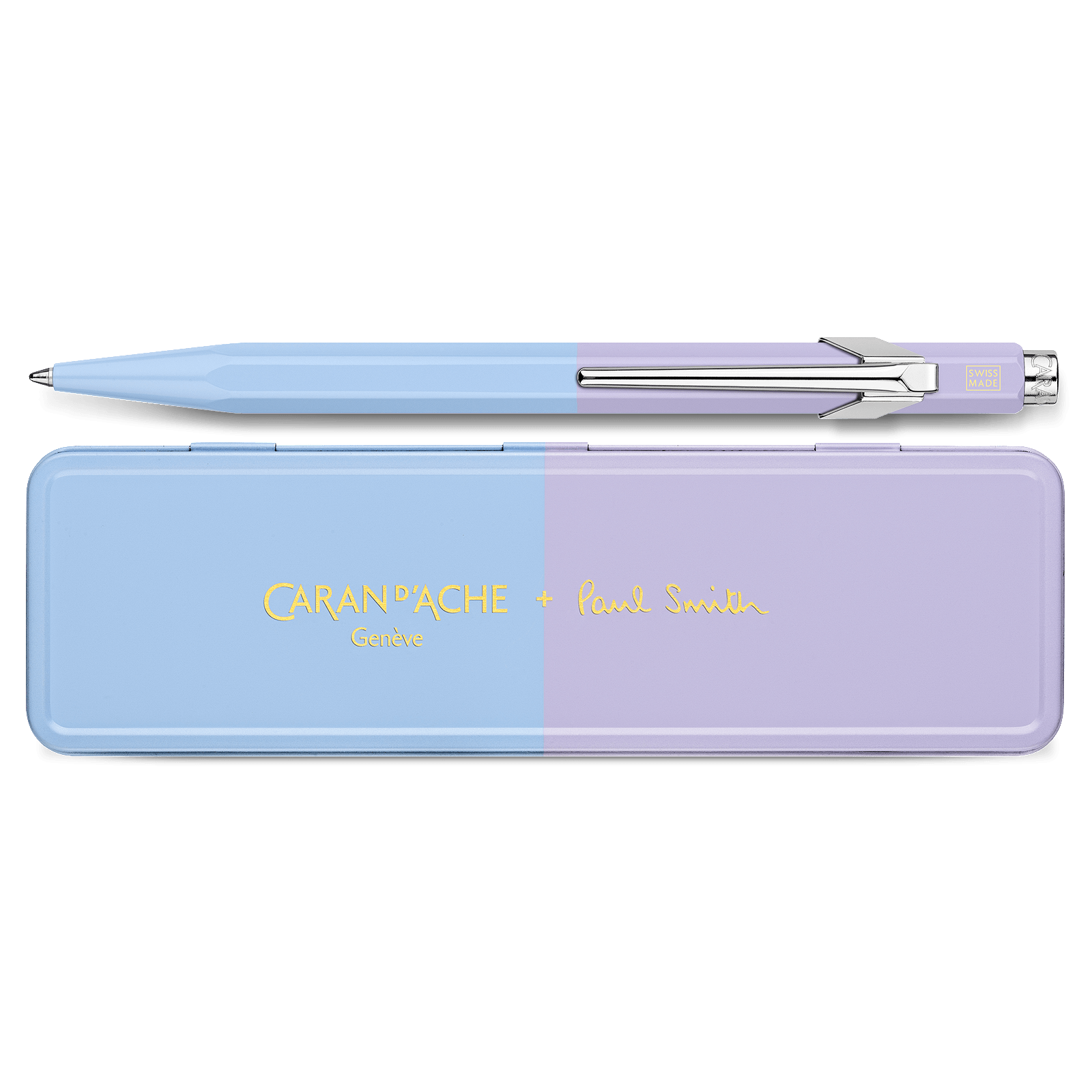 Caran D'Ache + Paul Smith Edition 4 849 Limited Edition Sky Blue Lavender Ballpoint Pen - Pencraft the boutique