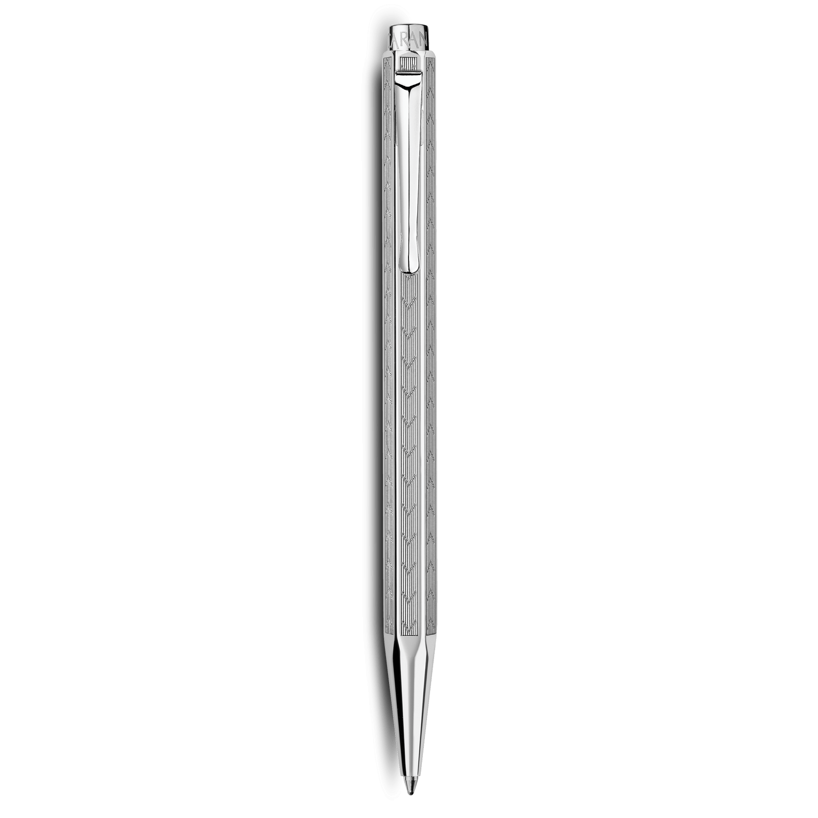 Caran d'Ache Ecridor Chevron Palladium Ballpoint - Pencraft the boutique