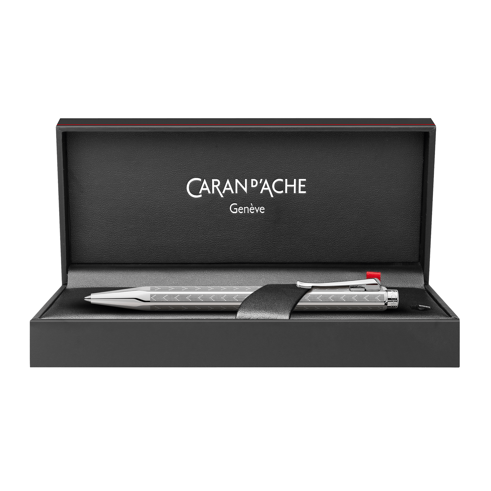 Caran d'Ache Ecridor Chevron Palladium Ballpoint - Pencraft the boutique
