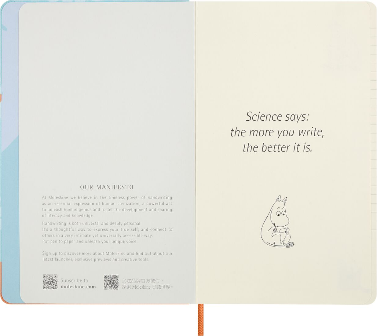 Moleskine Limited Edition Moomin Hardcover Notebook Large Ruled - Blue