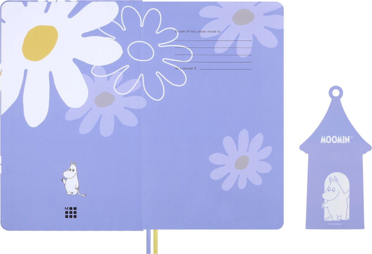 Moleskine Limited Edition Moomin Hardcover Notebook Large Ruled - Purple