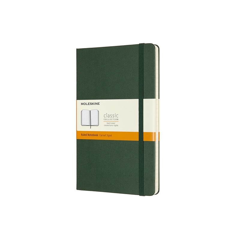 Moleskine Classic Hard Cover Notebook Ruled Large Myrtle Green