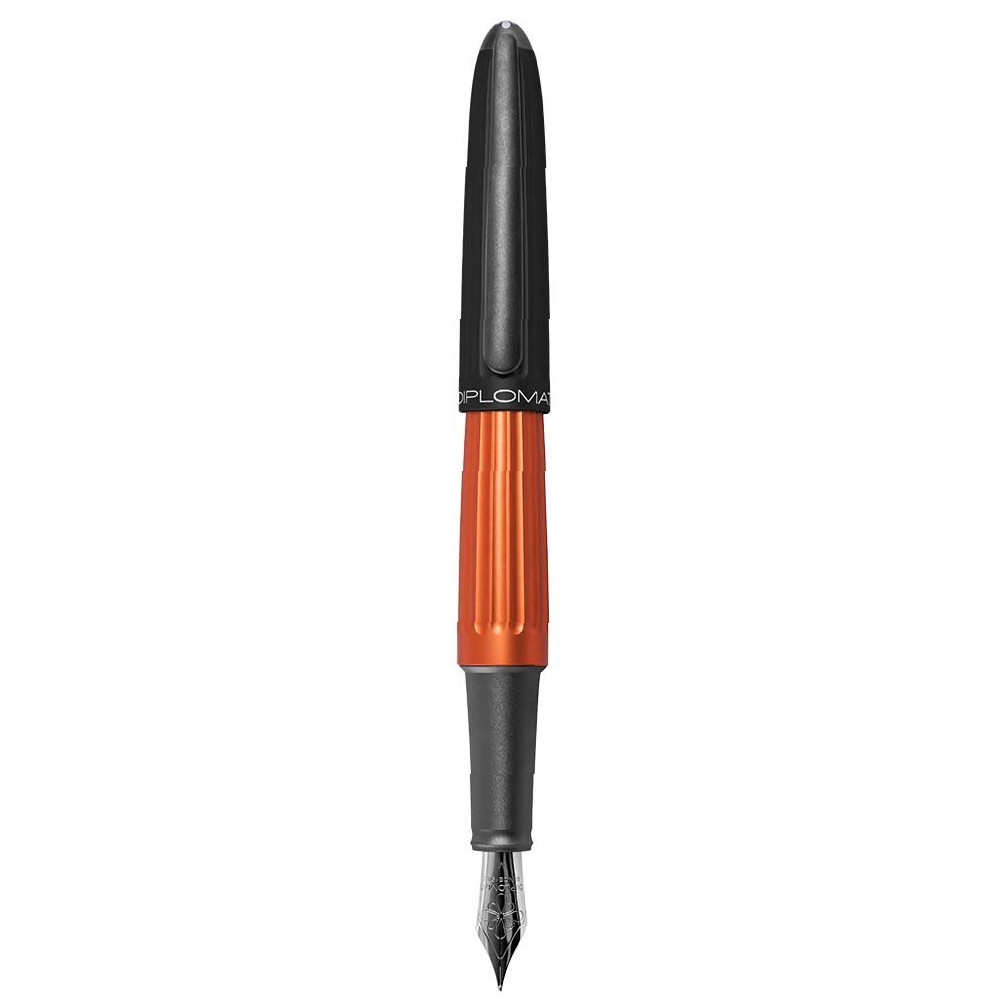 Diplomat Aero Black Orange Fountain Pen