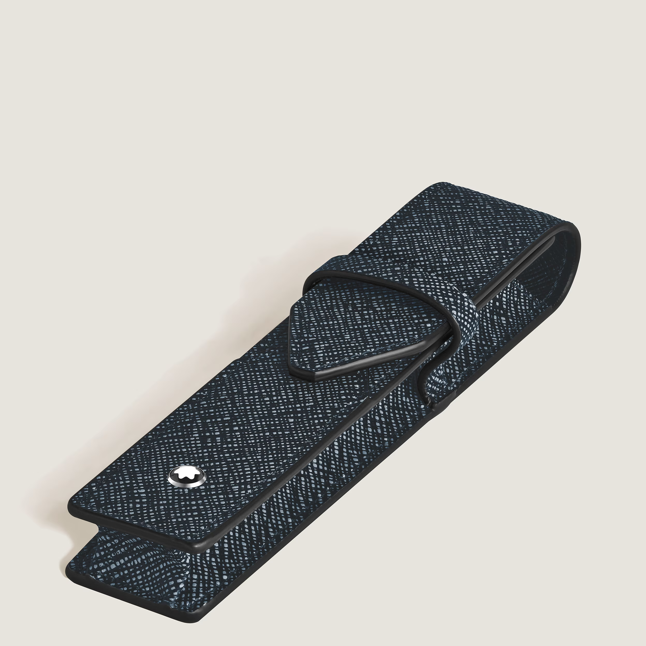Montblanc Sartorial 1 Pen Pouch Tweed Blue - Pencraft the boutique