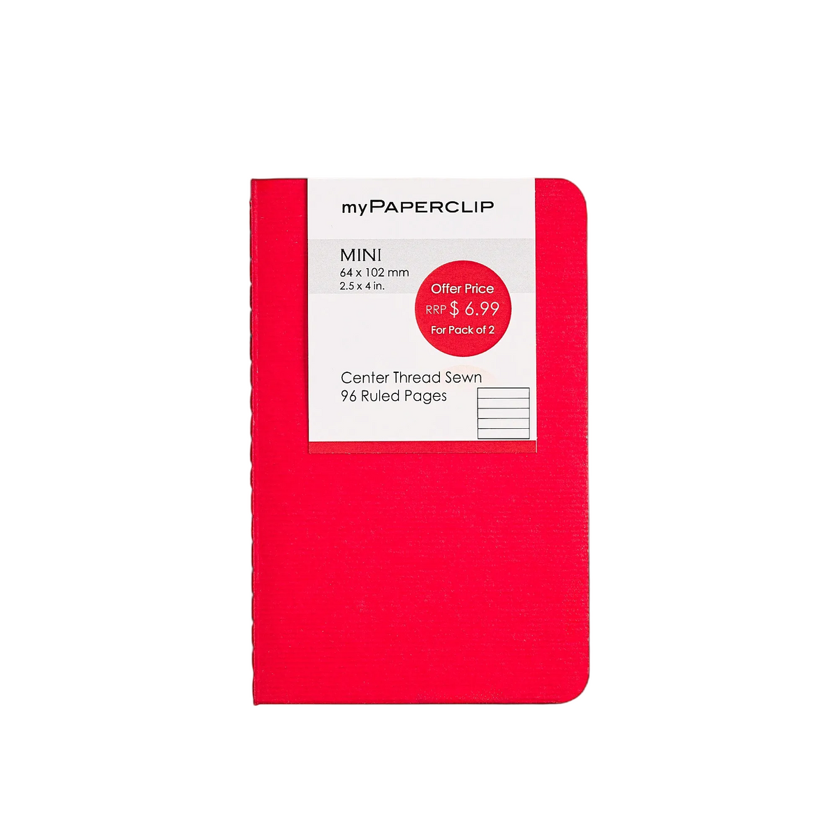 myPAPERCLIP Mini Notebook - Ruled