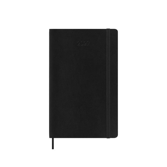 Moleskine 2027 12 Month Weekly Horizontal Soft Cover Diary Large -Black