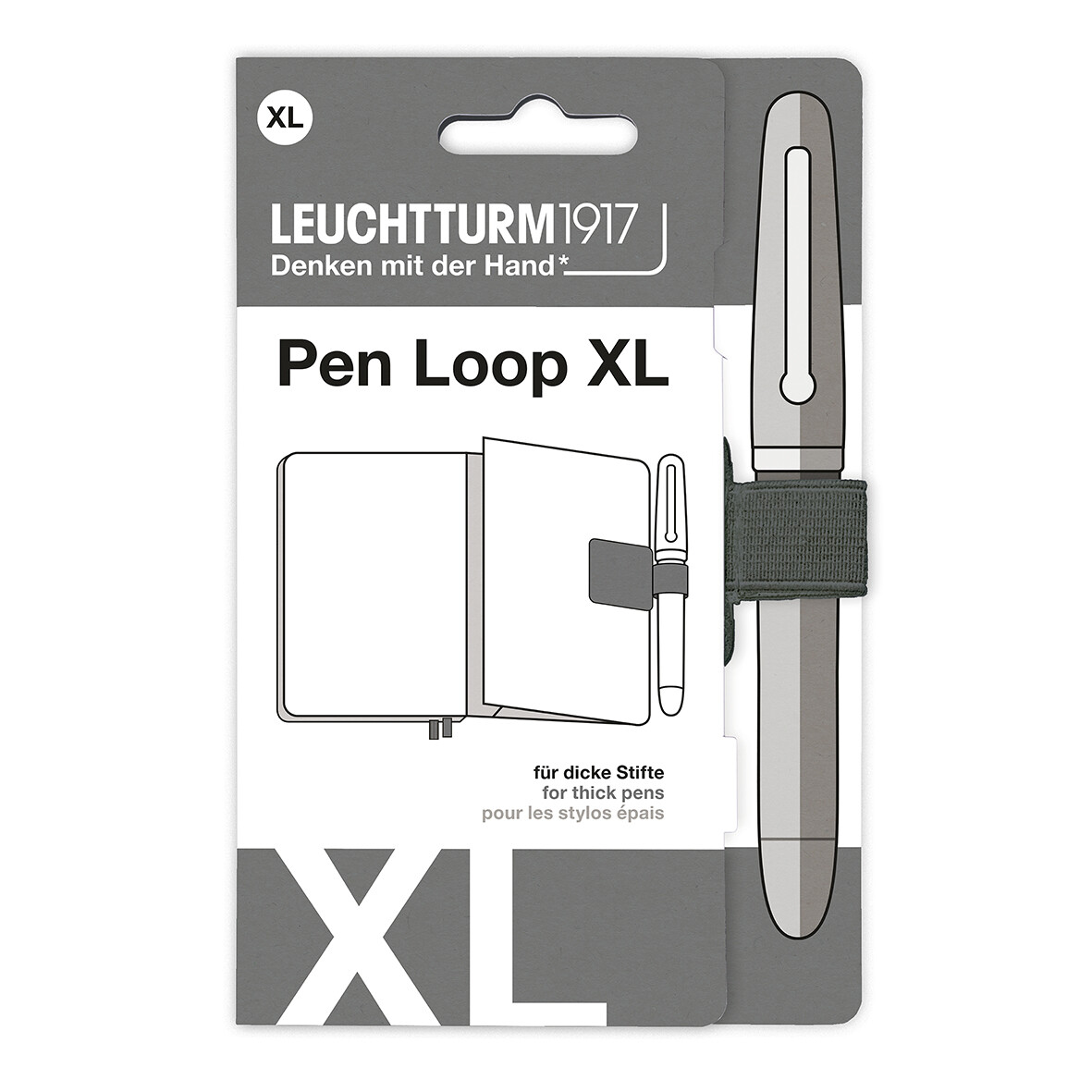 Leuchtturm1917 Pen Loop XL Anthracite - Pencraft the boutique
