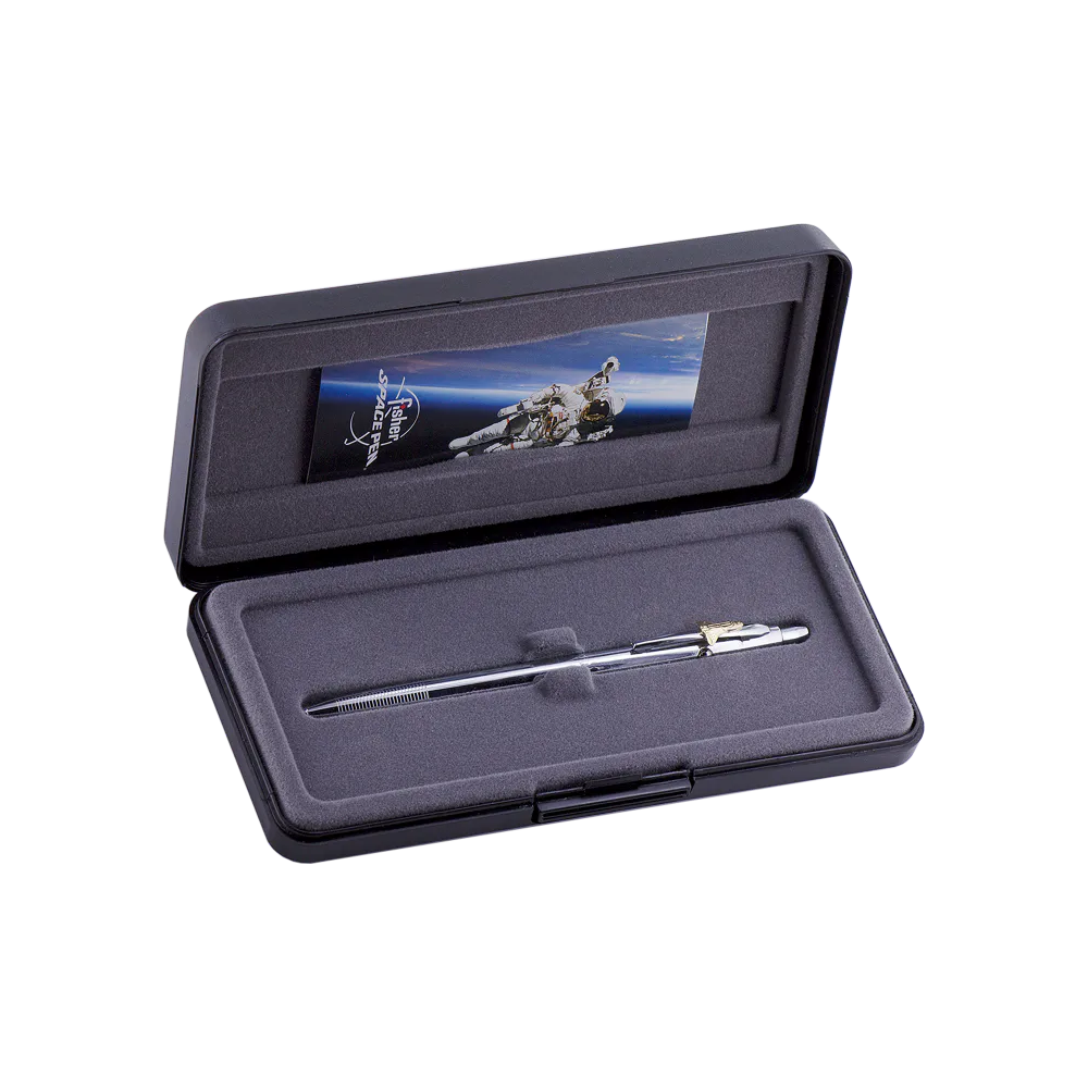 Fisher Space pen Chrome Plated with Gold Shuttle