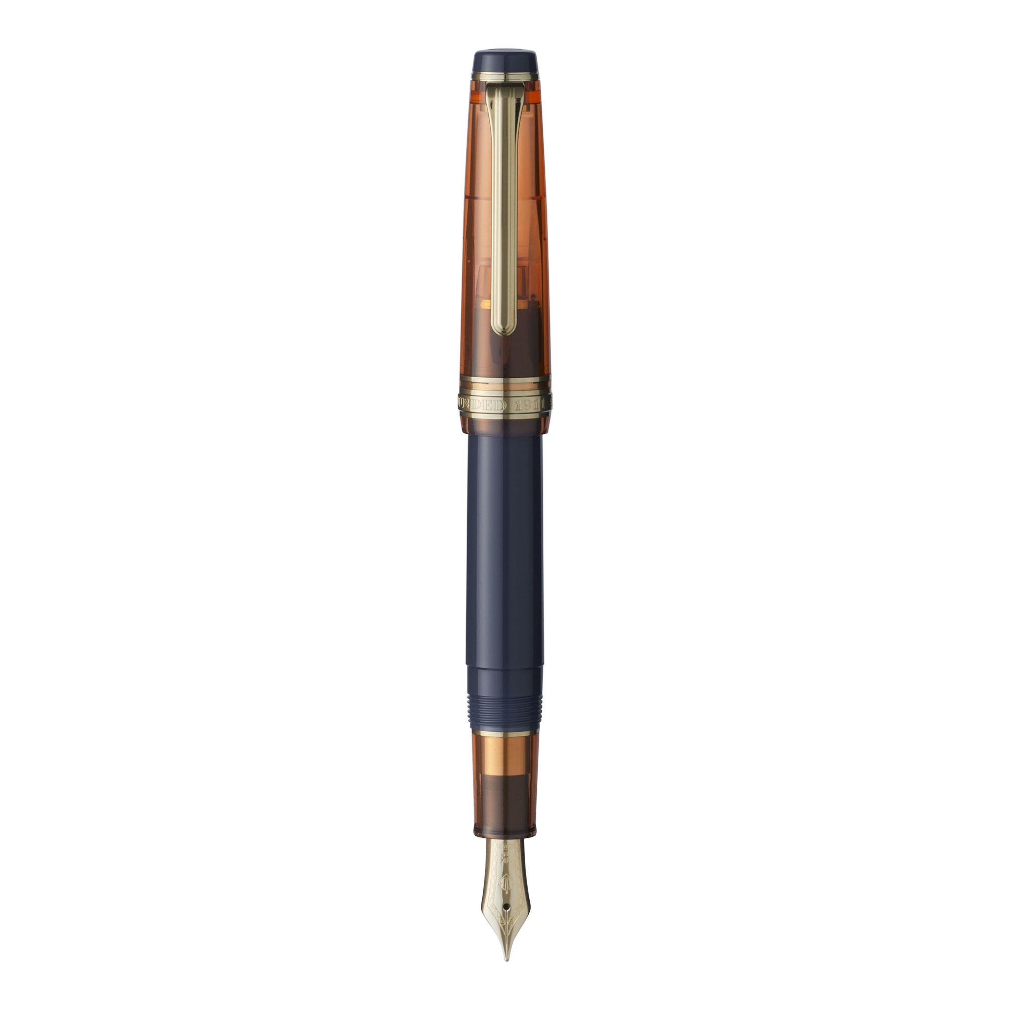 Sailor Pro Gear Slim Manyo Fountain Pen SET - Persimmon M + Budo Ink