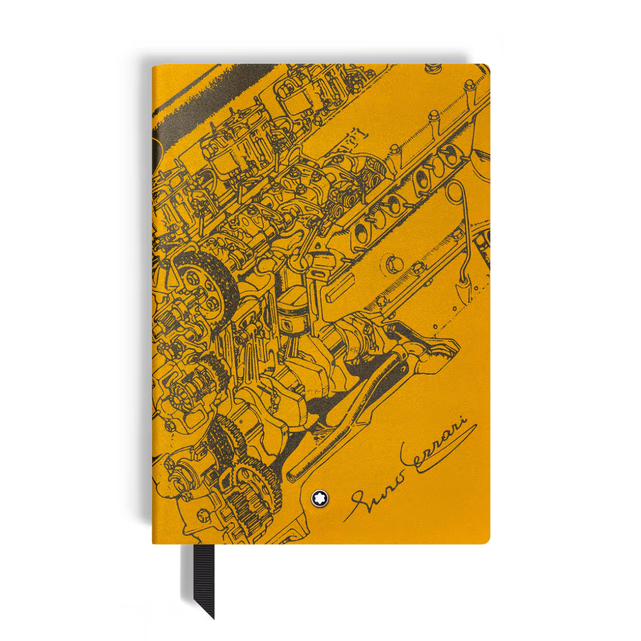 Montblanc Medium Notebook, Great Characters Enzo Ferrari Special Edition Giallo Modena, Lined Pages