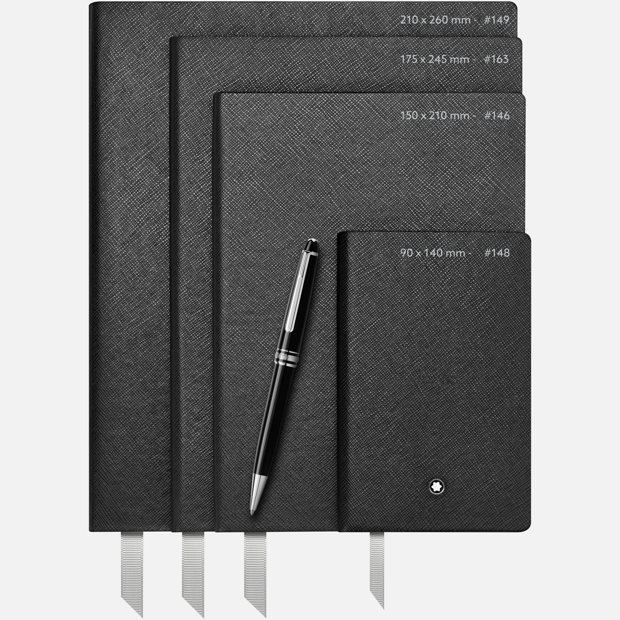 Montblanc Fine Stationery Notebook 146 Black Lined - Pencraft the boutique