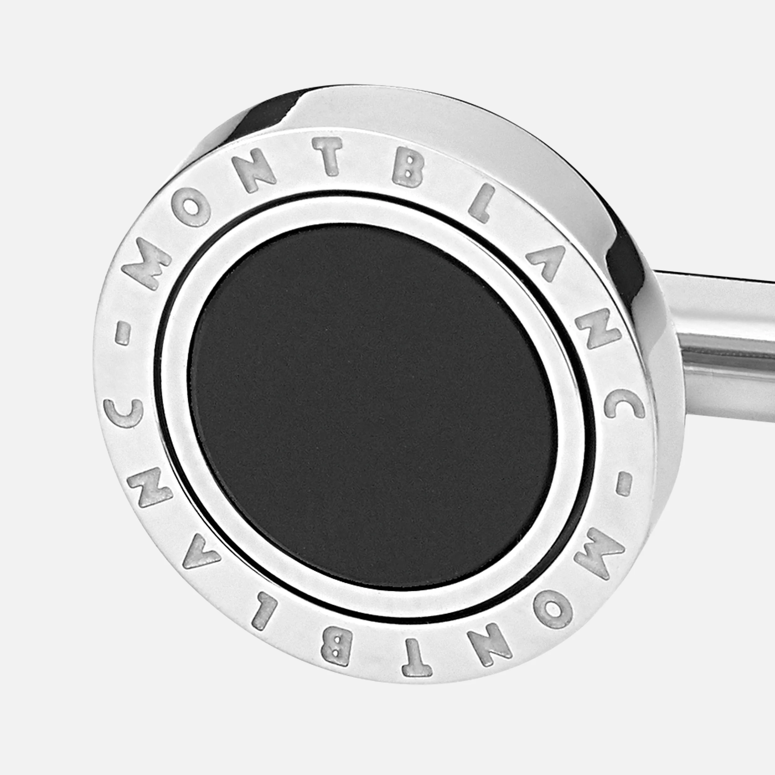 Montblanc Cufflink Meisterstuck Steel Onyx Inlay - Pencraft the boutique