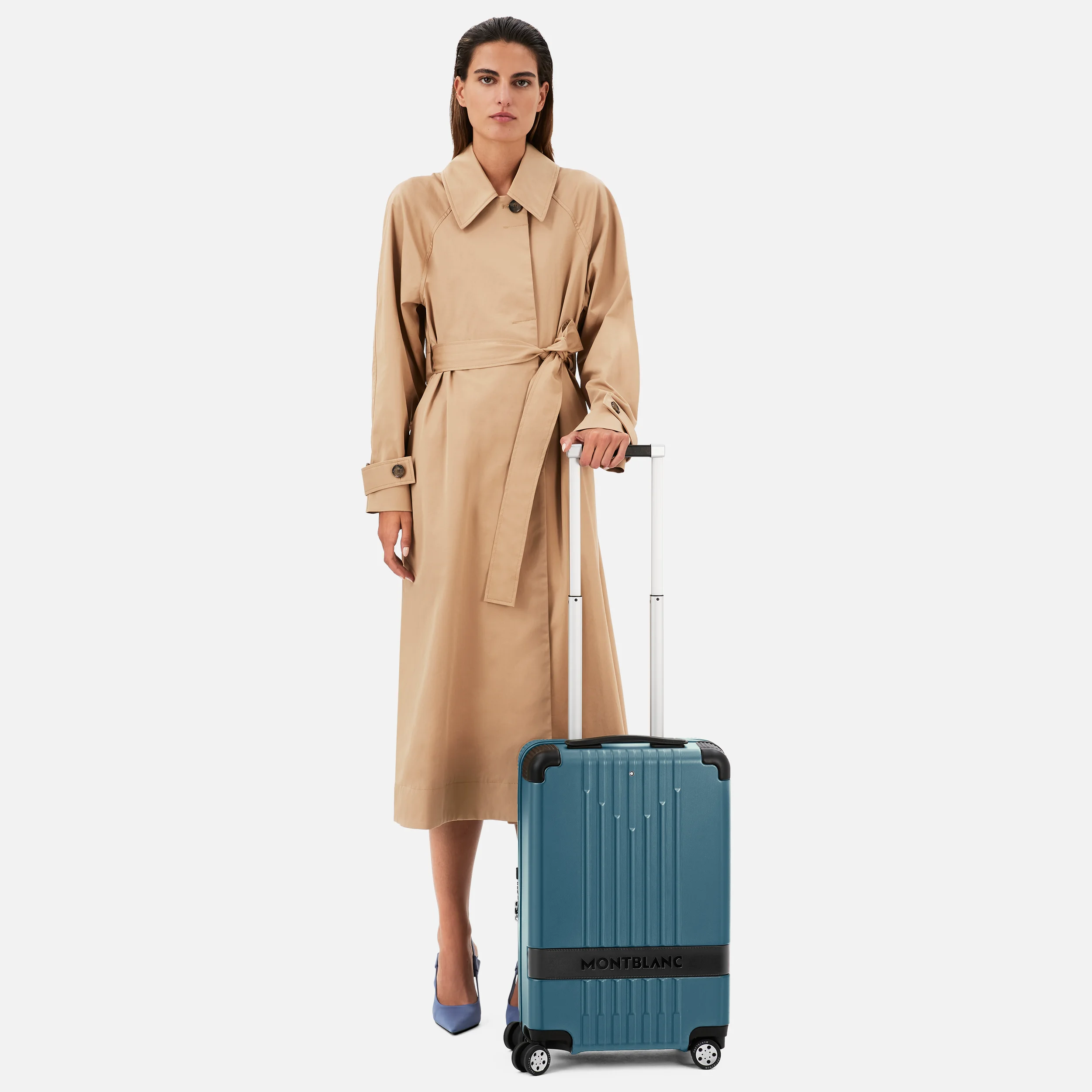 Montblanc MY4810 Cabin Compact Trolley Otannio Teal