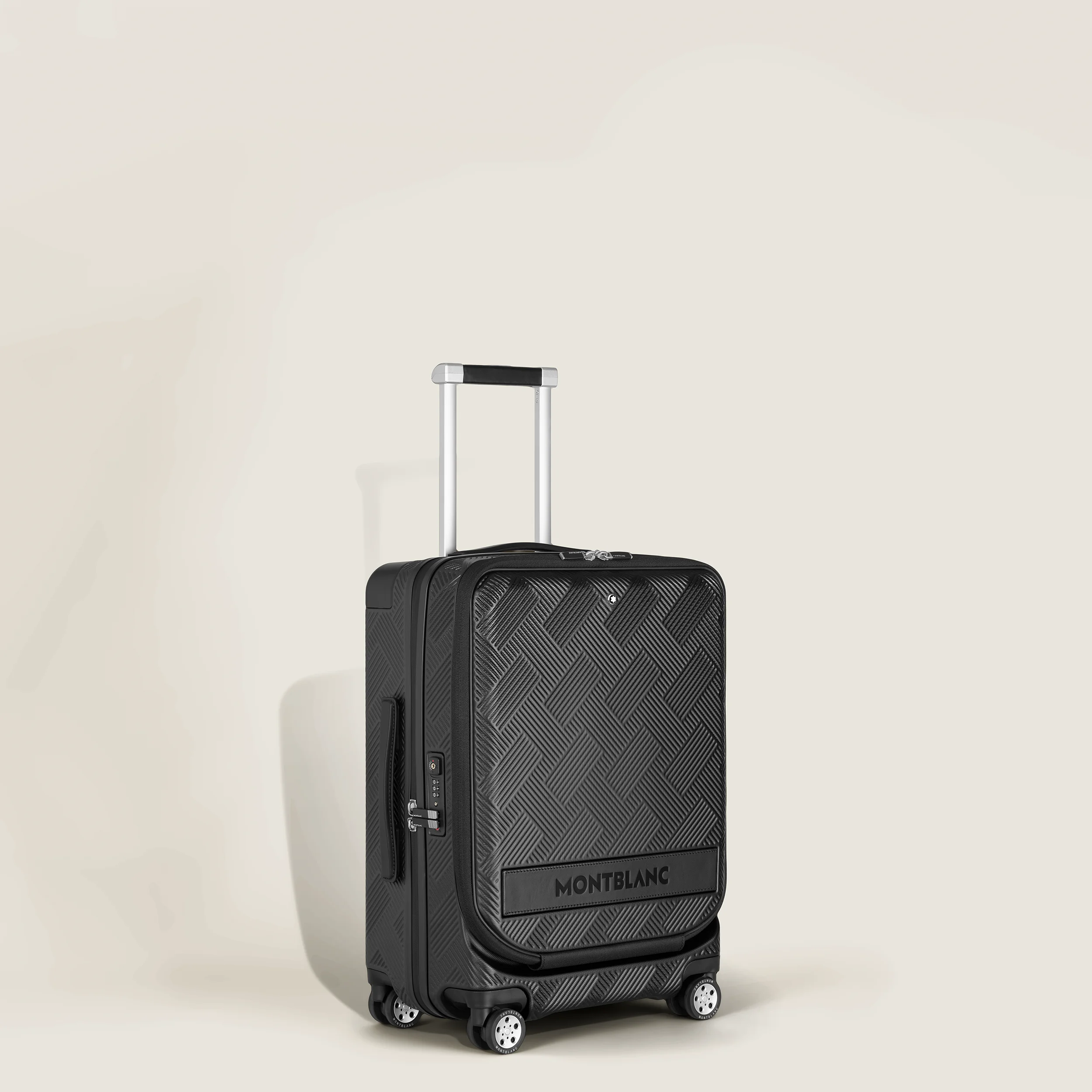 Montblanc #MY4810 Extreme 3.0 macro pattern Cabin Trolley with pocket Black