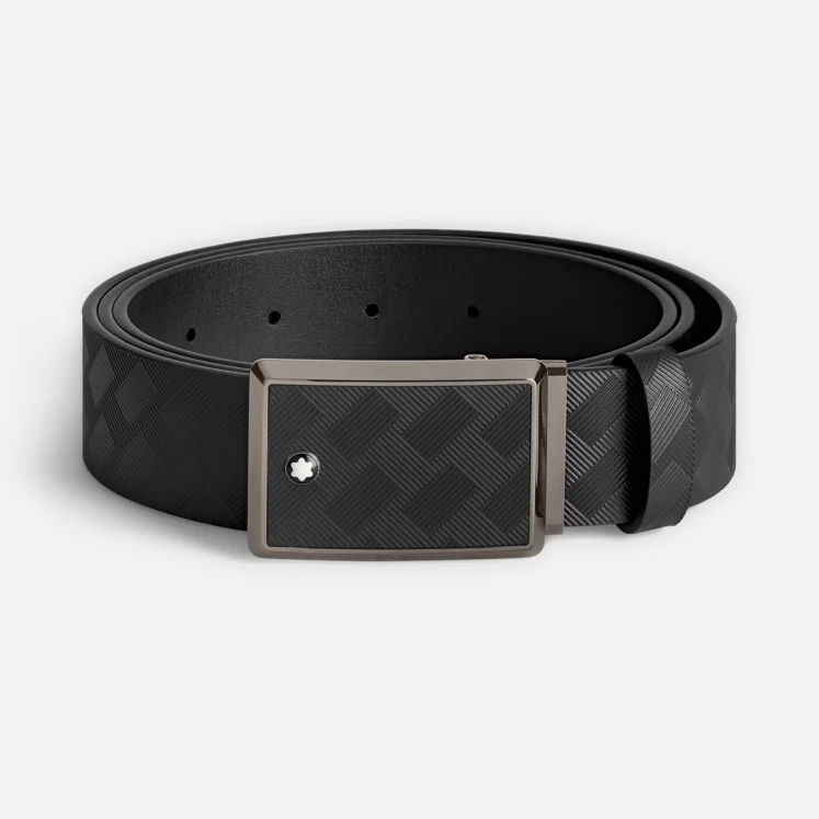 Montblanc Extreme 3.0 leather black belt 35mm