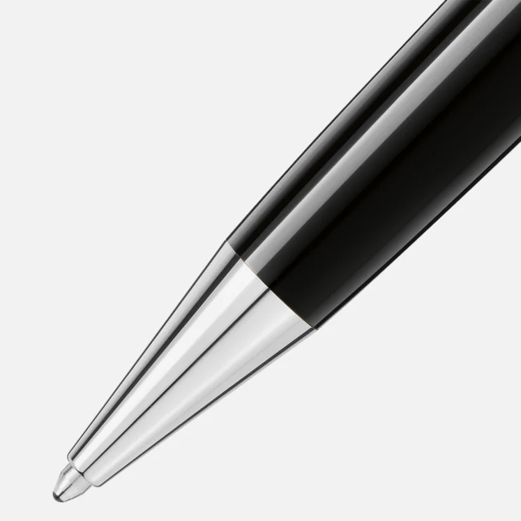 Montblanc Meisterstuck Midsize Black Platinum Ballpoint - Pencraft the boutique