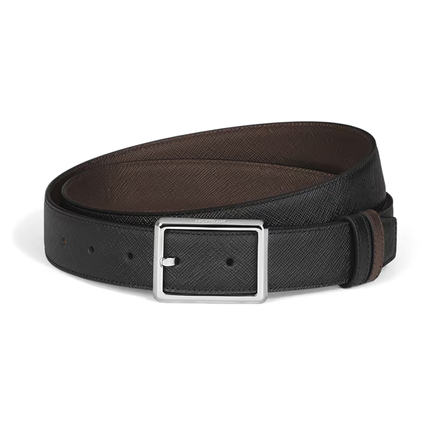 Montblanc Rectangular 30 mm Reversible Belt in Sartorial Leather