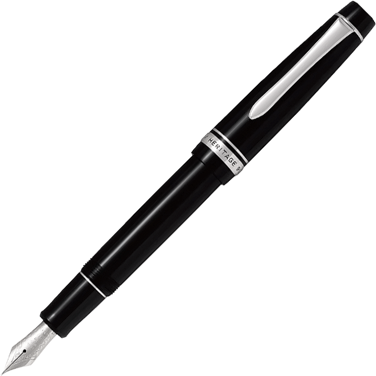 Pilot Justus 95 Stripe Black Fountain Pen - Pencraft the boutique