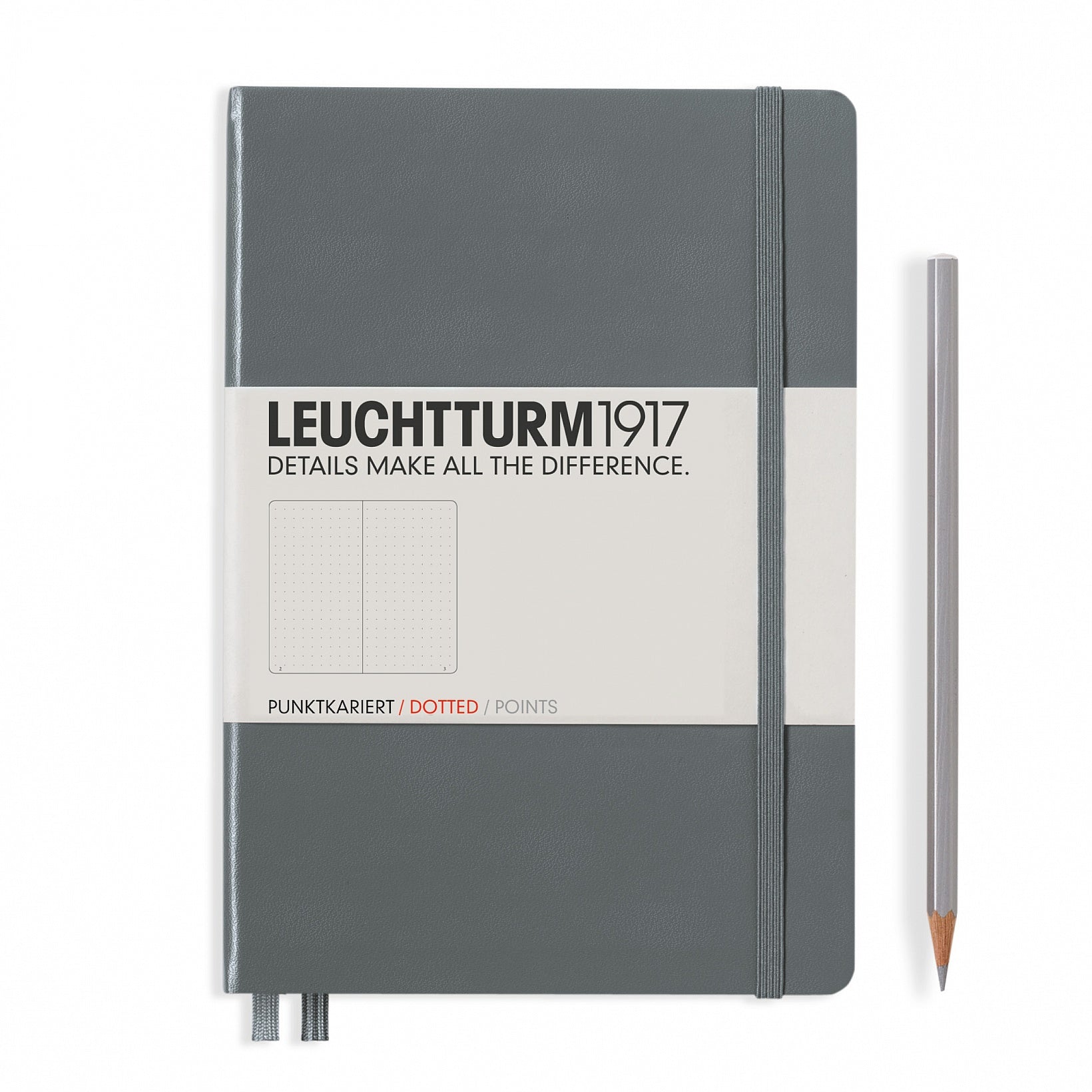 Leuchtturm1917 Notebook Medium (A5) Dotted Anthracite - Pencraft the boutique